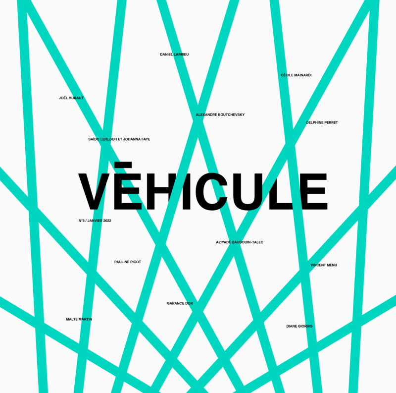 Couverture de la revue Véhicule n°5 (2022), éditions Vroum.